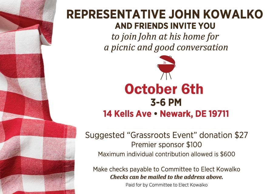 Kowalko Fundraiser Invitation 2018